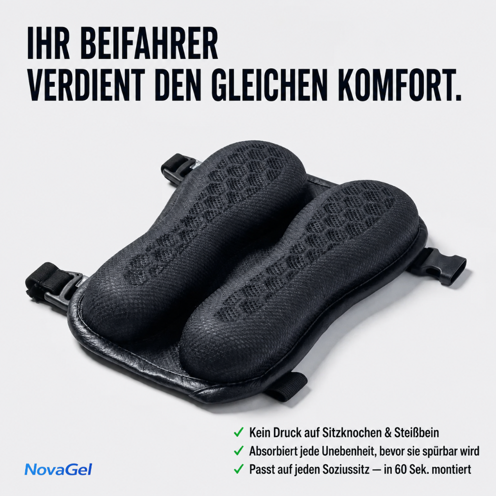 FahrWohl™ Ergonomic Gel Seat Cushion
