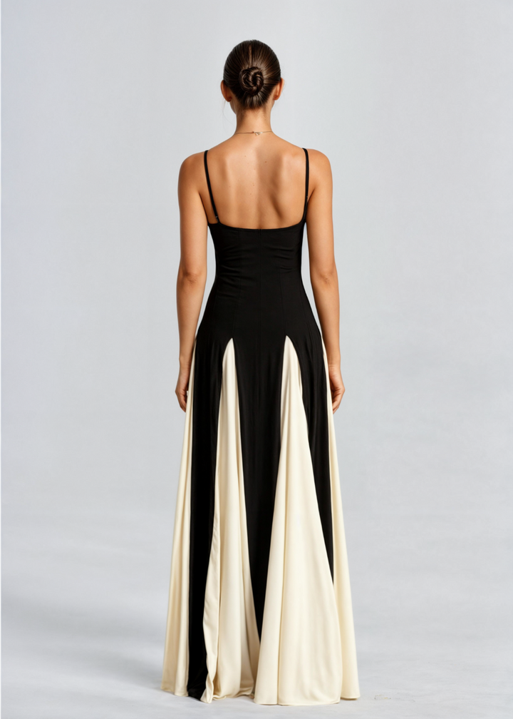 Elegant Maxi Dress Flowing Long Evening Dress