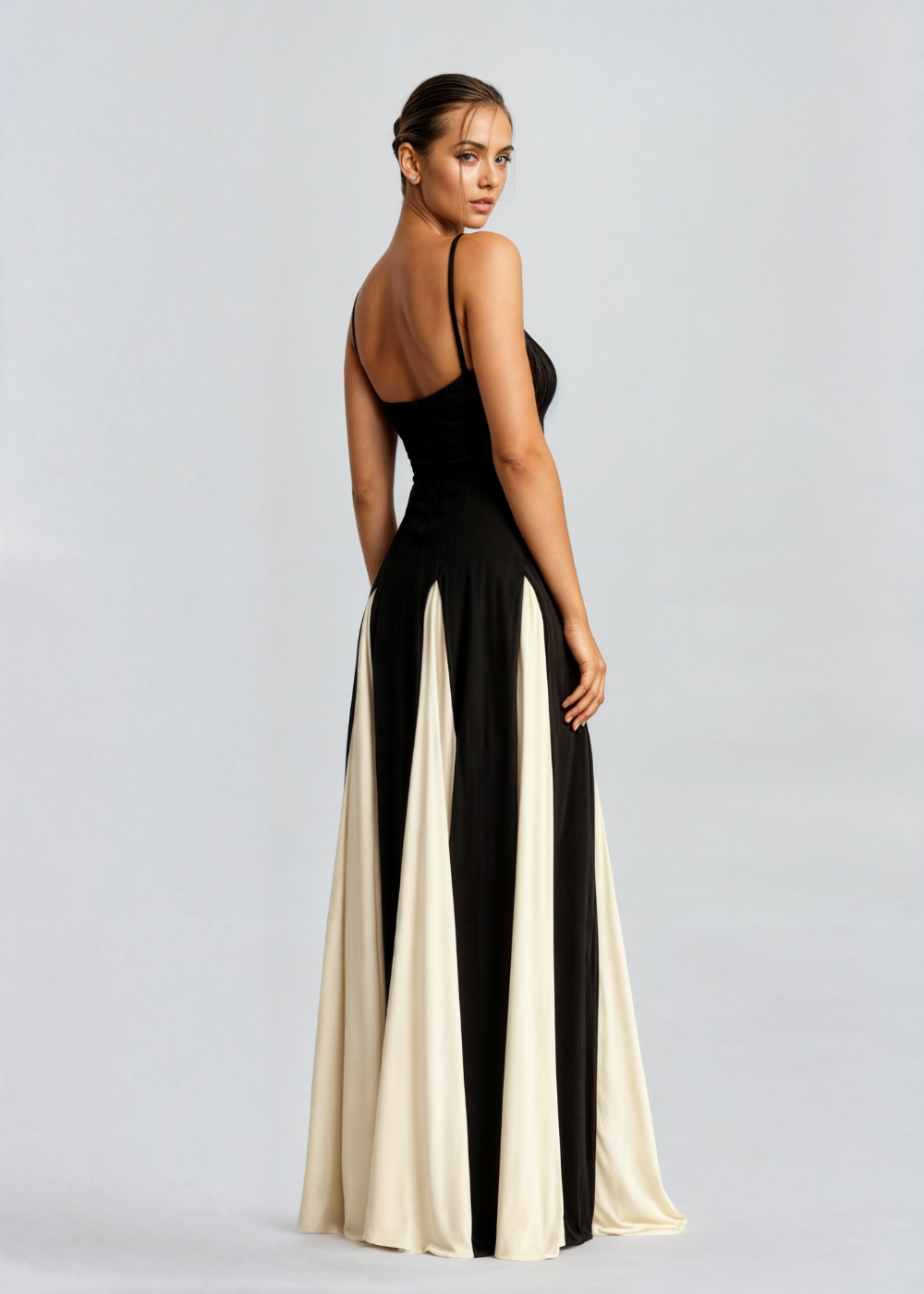 Elegant Maxi Dress Flowing Long Evening Dress