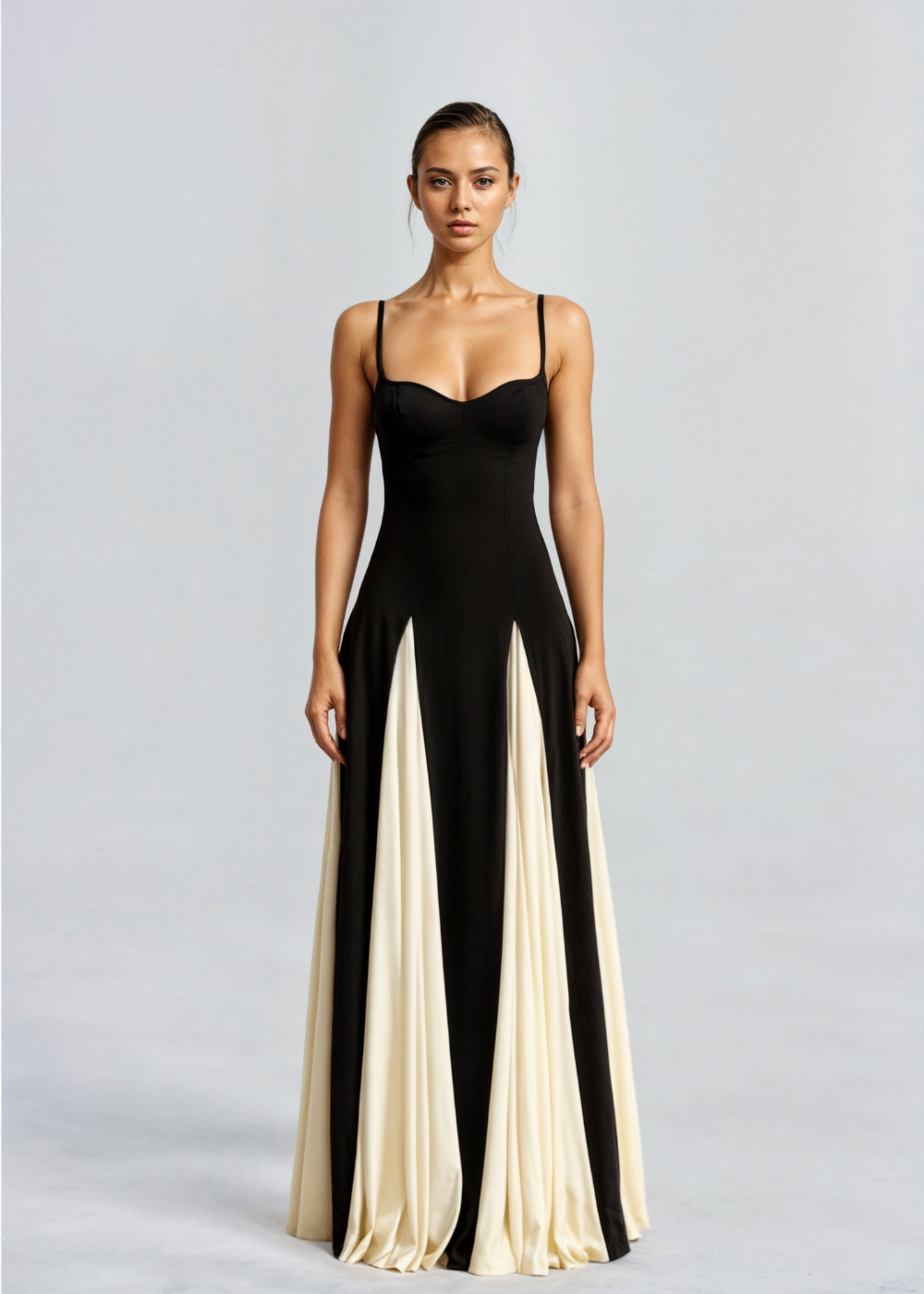 Elegant Maxi Dress Flowing Long Evening Dress