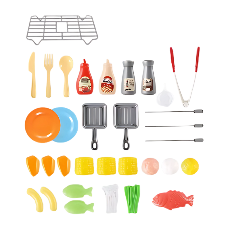 GrillMagic High-Quality Grill Playset with Color-Changing Food, view 4 - Elena Harper