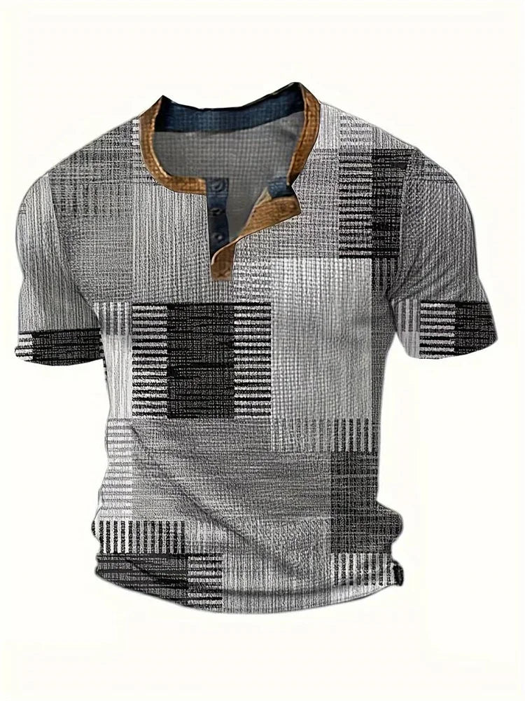 LAURENT MONACO | PATTERNED POCKET T-SHIRT FOR MEN