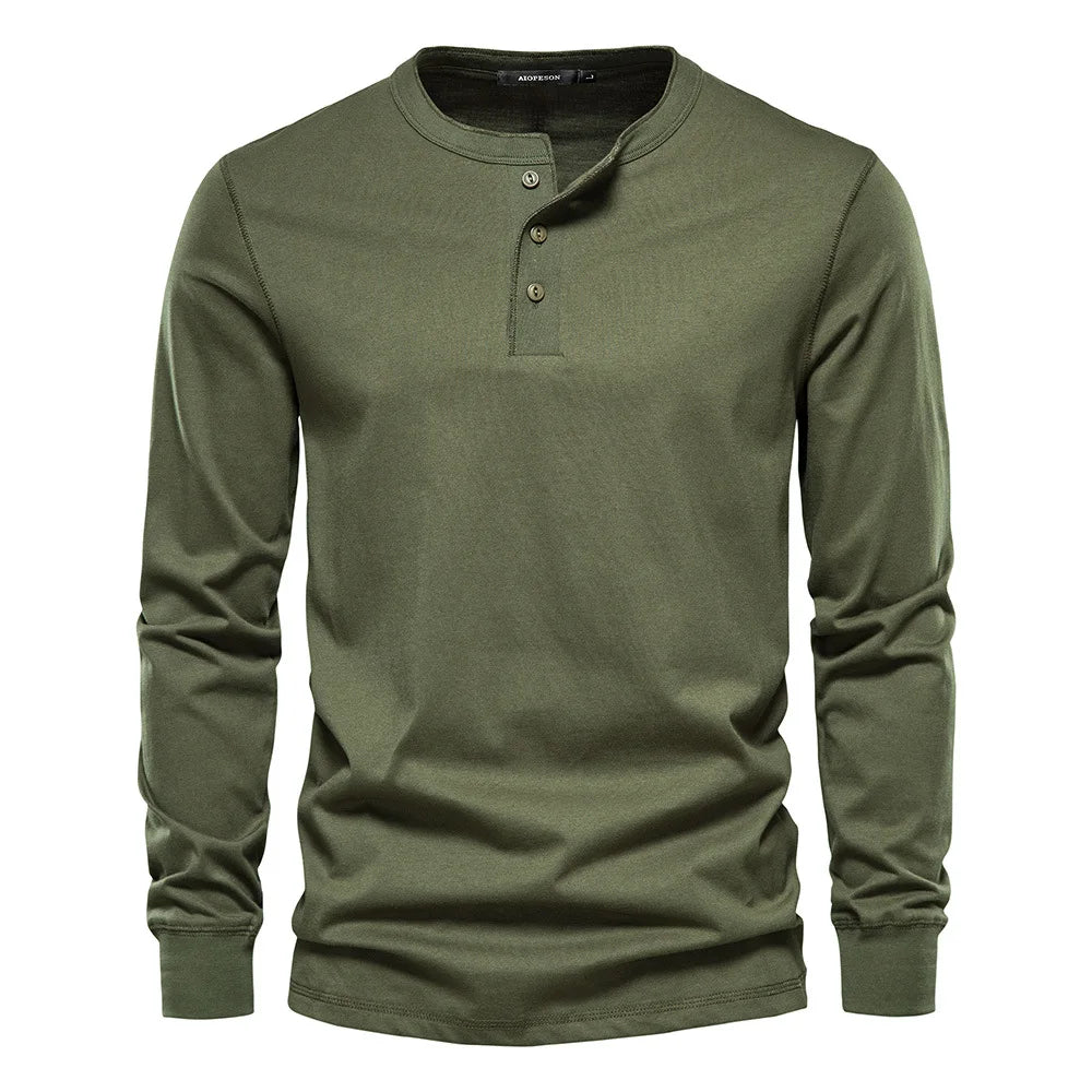 Brandon | Men's Long Sleeve Shirt with Buttons