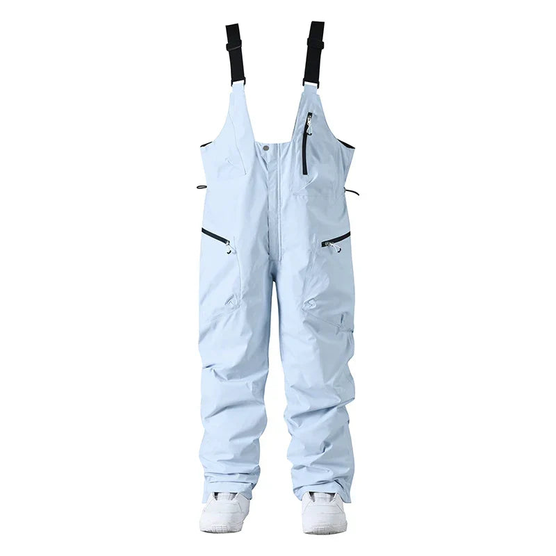 Adjustable Unisex Ski Pants Snow Pants with Suspenders and Zipper Closure, view 5 - Elena Harper