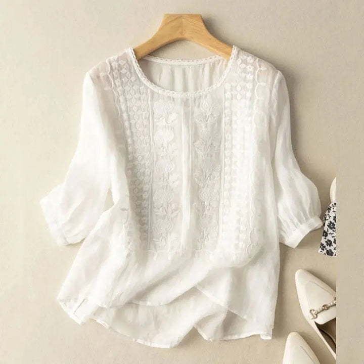 Women's Blouse | Embroidered Front Detail
