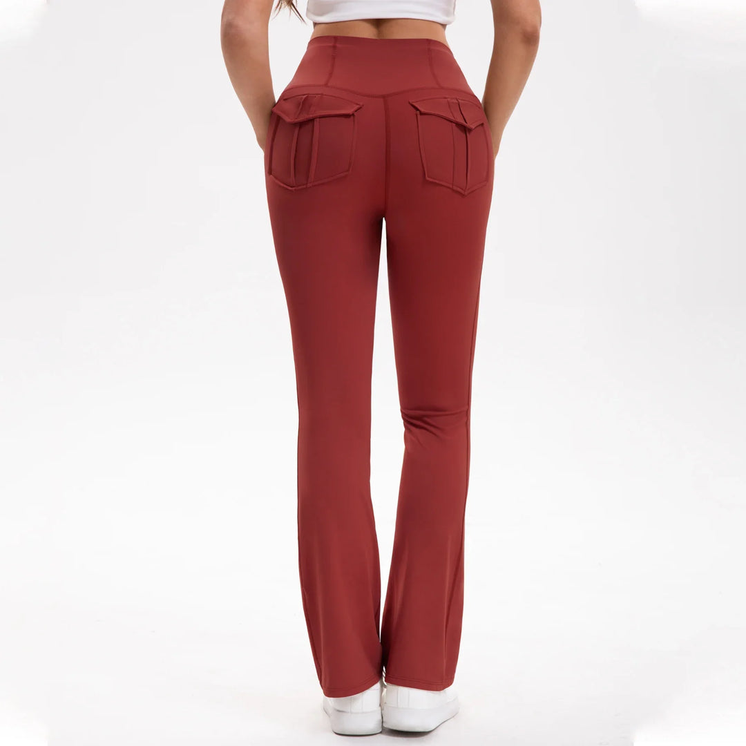 Gessica Elegant Flared Pants, view 5 - Elena Harper