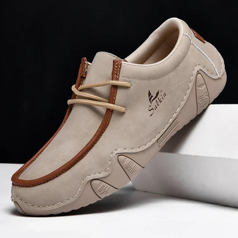 LAURENT MONACO | LEATHER ORTHOPEDIC SHOES WITH PRECISE FIT