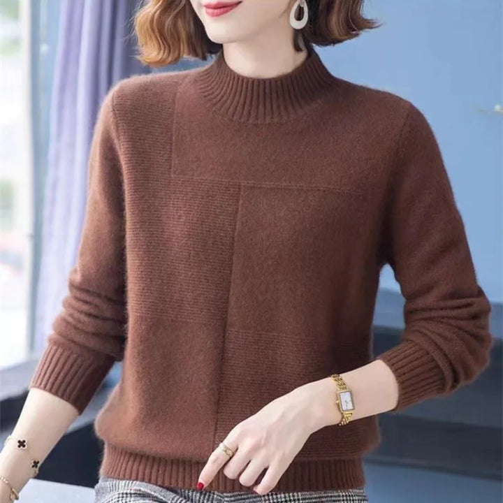 Lavinia Cozy Knit Sweater, view 5 - Elena Harper
