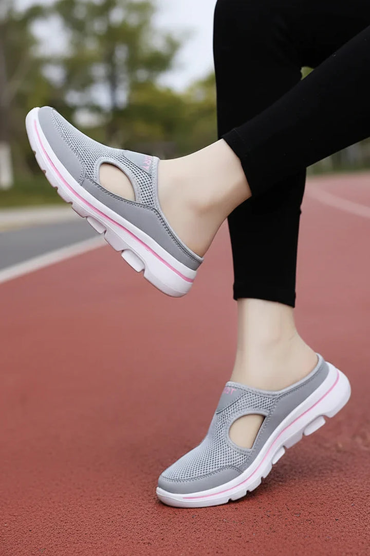 Ladies Lightweight Slippers Orthopedic with Breathable Support, view 8 - Elena Harper