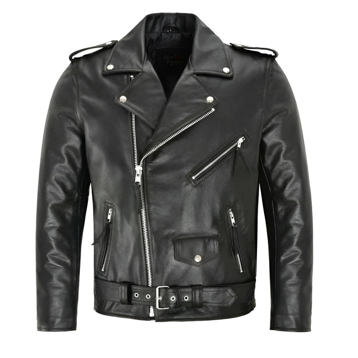 LAURENT MONACO | CLASSIC LEATHER JACKET FOR MEN
