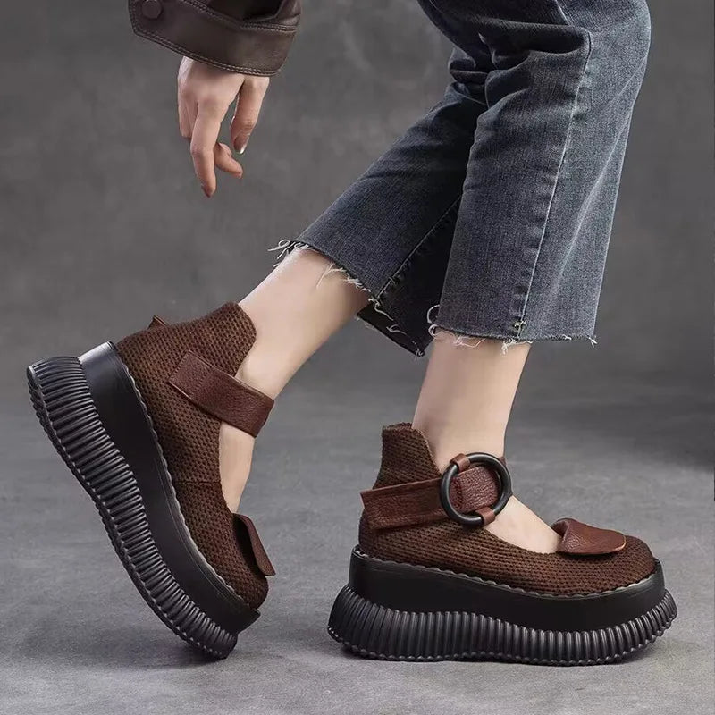 Strappy Platform Shoes - Rinoa