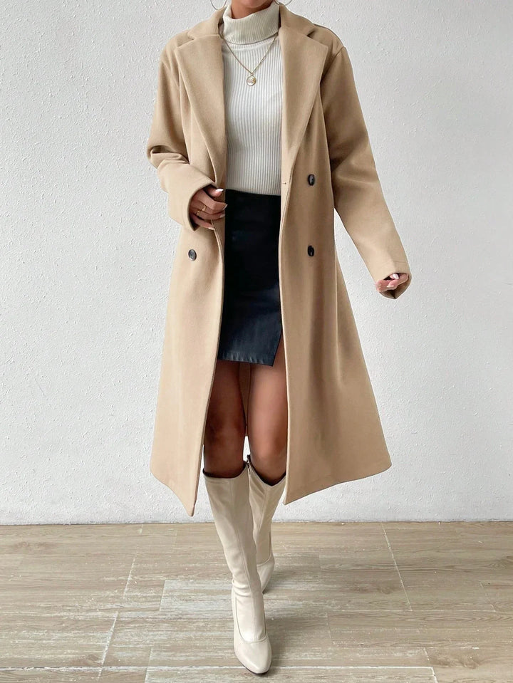 Women's Double Button Lapel Coat Sybilla, view 5 - Elena Harper