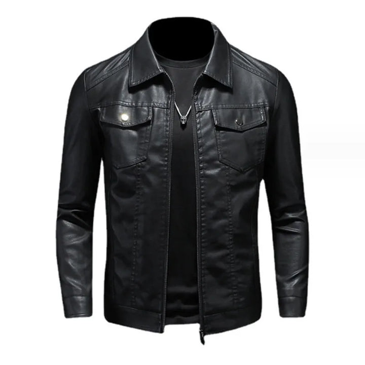 Giovanni Deluxe Leather Jacket, view 5 - Elena Harper