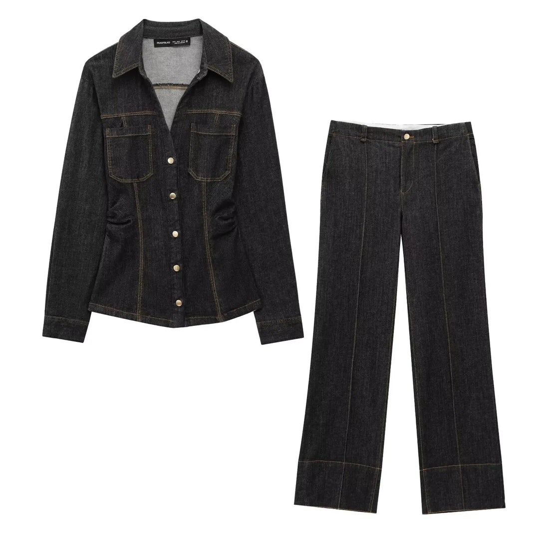 Giordana Refined Denim Jacket, view 4 - Elena Harper