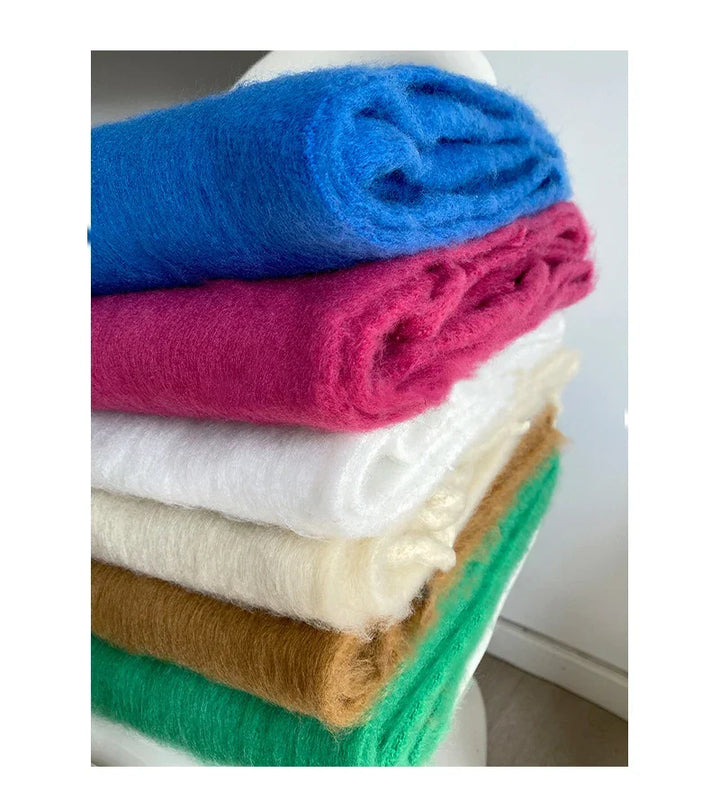 ChicWool Thick Warm Soft Knit Scarf, view 5 - Elena Harper