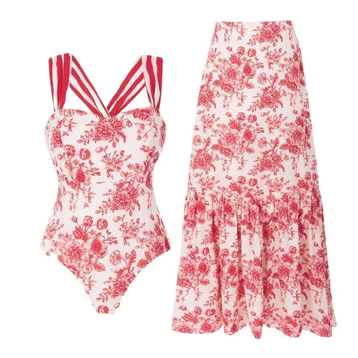 Beautifully Finished Bathing Suit in a Timeless Design, view 4 - Elena Harper