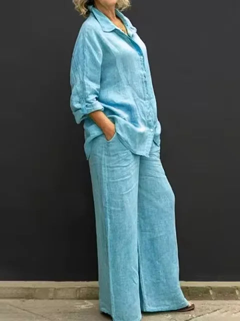 Simona Linen Breeze Set, view 9 - Elena Harper