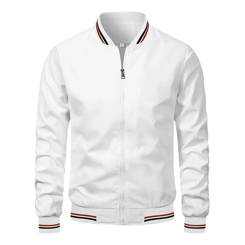 LAURENT MONACO | MEN'S JACKET WITH CONTRASTING ZIPPER