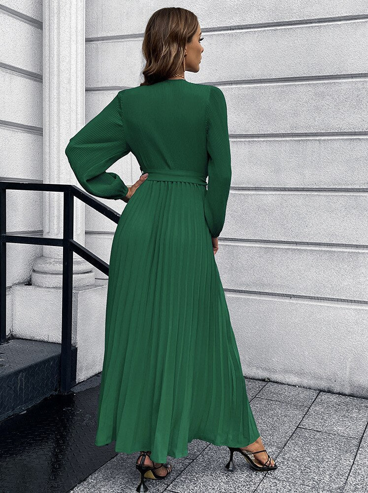 MimiDress I Pleated Dress for Women, view 6 - Elena Harper