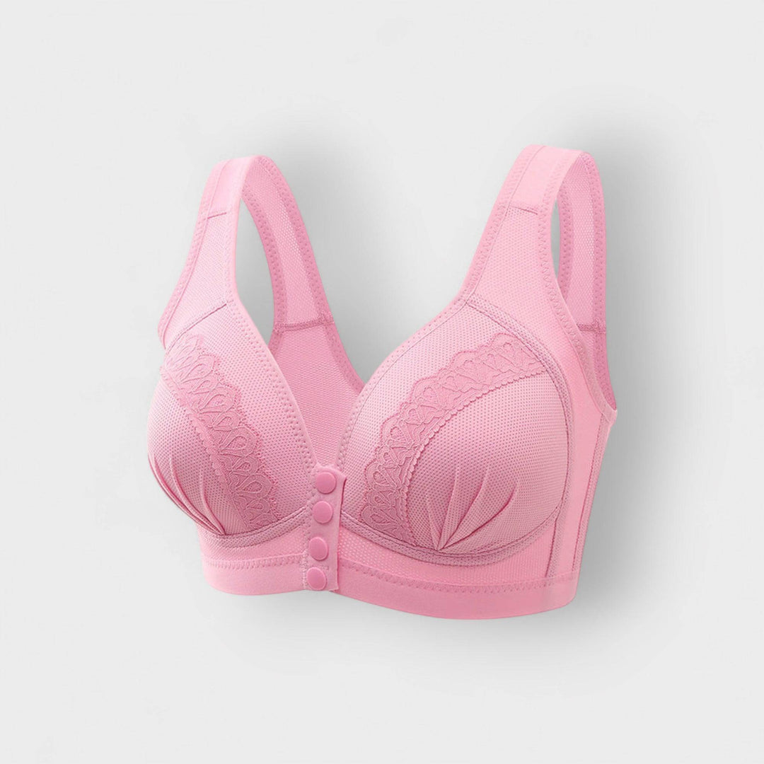 Emma & Rose Durban Eleni™ bra, showcasing its stylish design and comfortable fit in a close-up image.