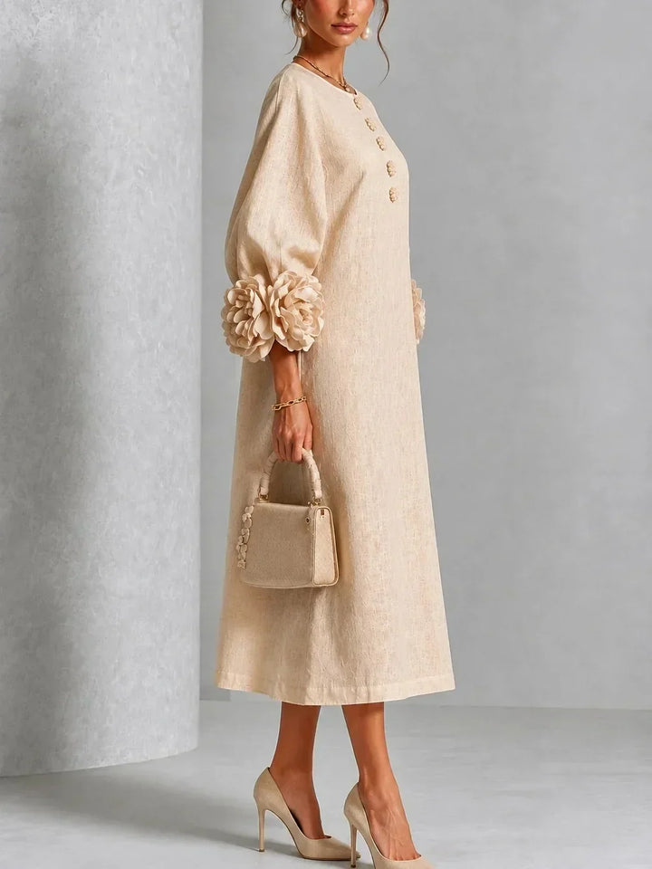 MIDILENGTH ROMANTIC DRESS FOR WOMEN