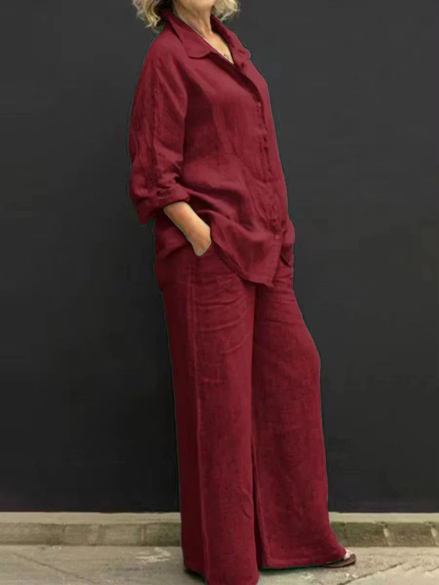 Simona Linen Breeze Set, view 2 - Elena Harper