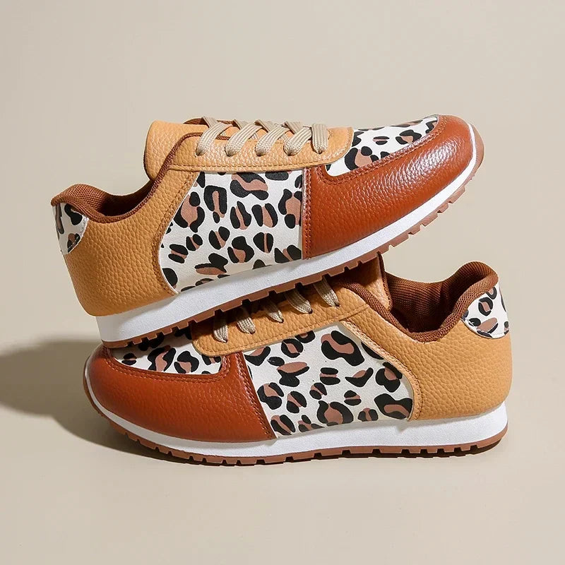 Sneaker Leopard Panel - Wool