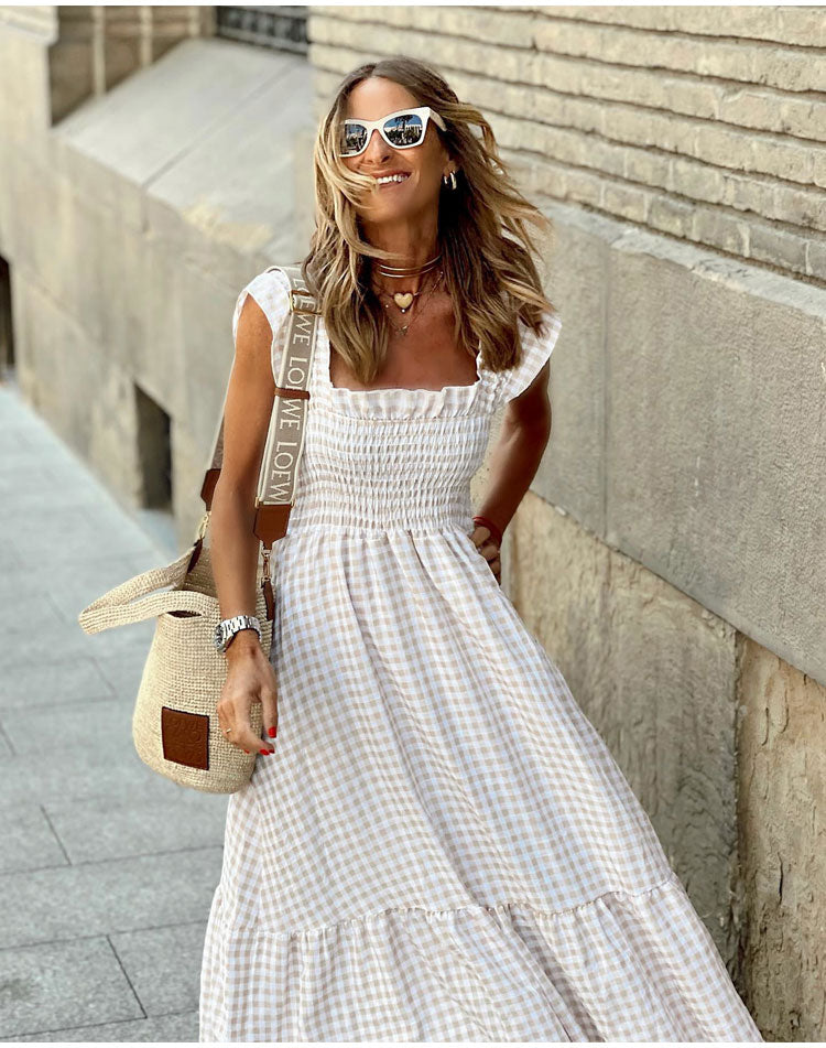 Emma & Rose Cape Town Lyra™ Bohemian casual dress for spring and summer, featuring flowy fabric and boho-inspired style.