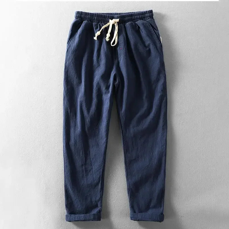 Men's Linen Pants Lightweight and Elegant for Summer, view 3 - Elena Harper