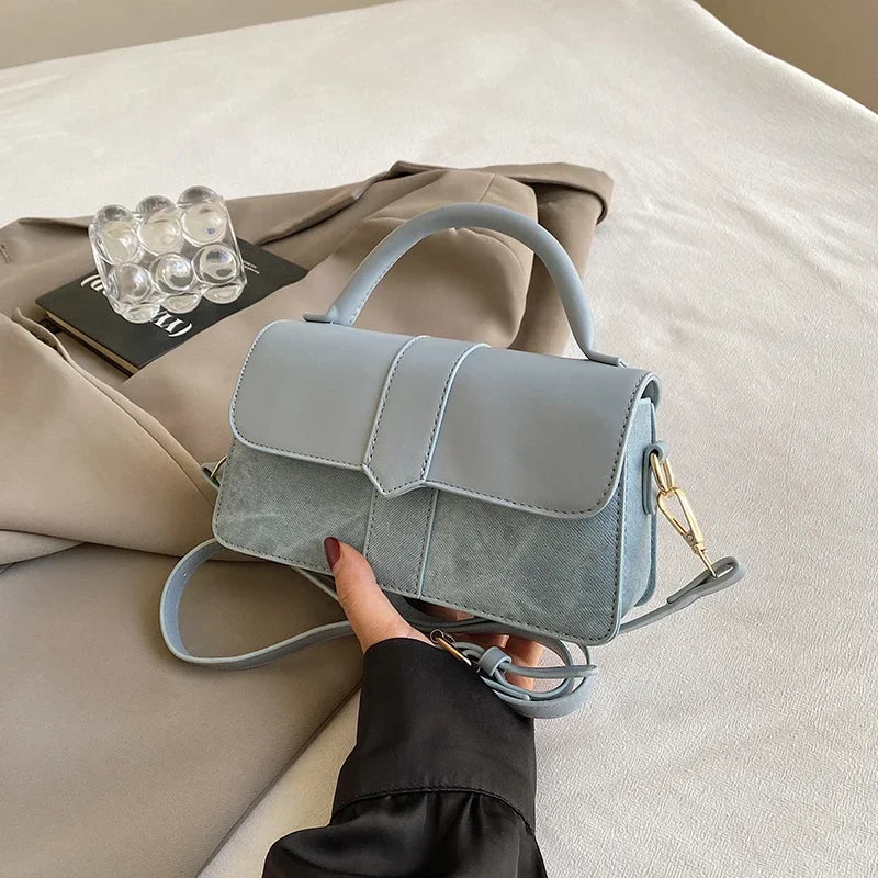 Vintage Leather Crossbody Bag for Women