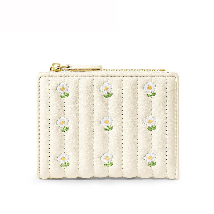 Embroidered Floral Wallet