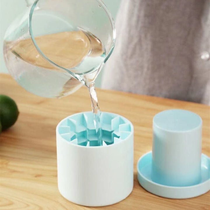 1+1 FREE FrozenIce Portable Silicone Ice Cube Maker with Lid, view 5 - Elena Harper