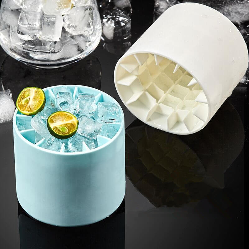 1+1 FREE FrozenIce Portable Silicone Ice Cube Maker with Lid, view 8 - Elena Harper