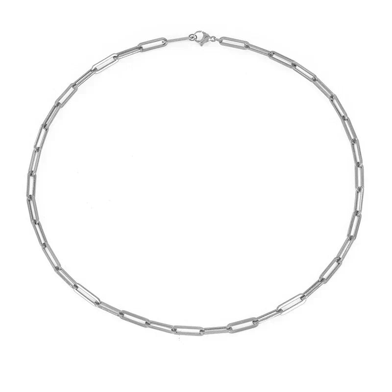 Archen Elegant Chain Necklace White Gold - Elena Harper