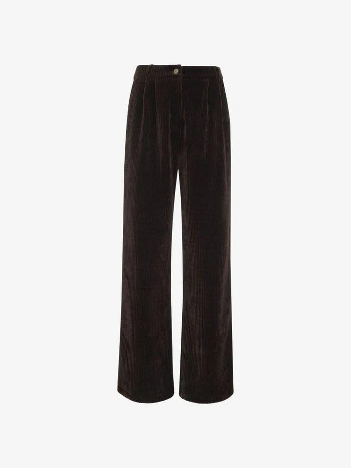 Retro Corduroy Wide Leg Pants Set