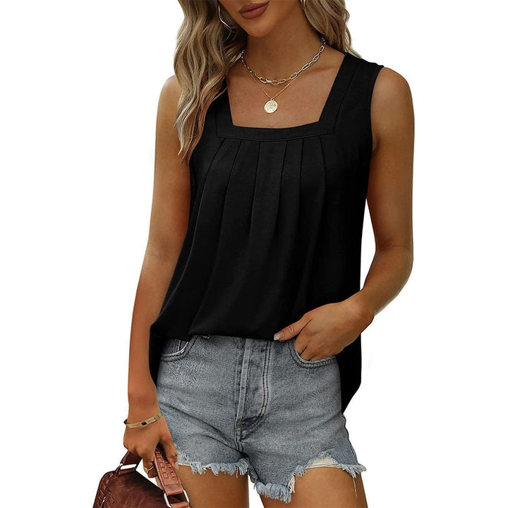 Sleeveless Square Neck Top for Women