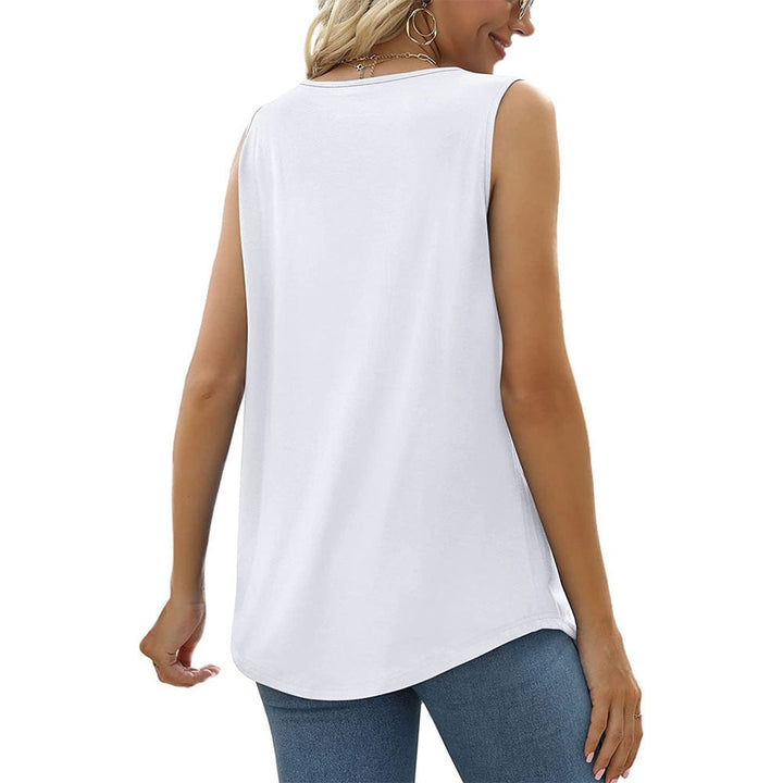 Sleeveless Square Neck Top for Women