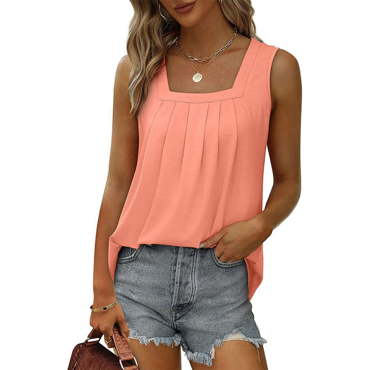 Sleeveless Square Neck Top for Women