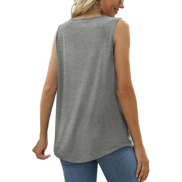 Sleeveless Square Neck Top for Women