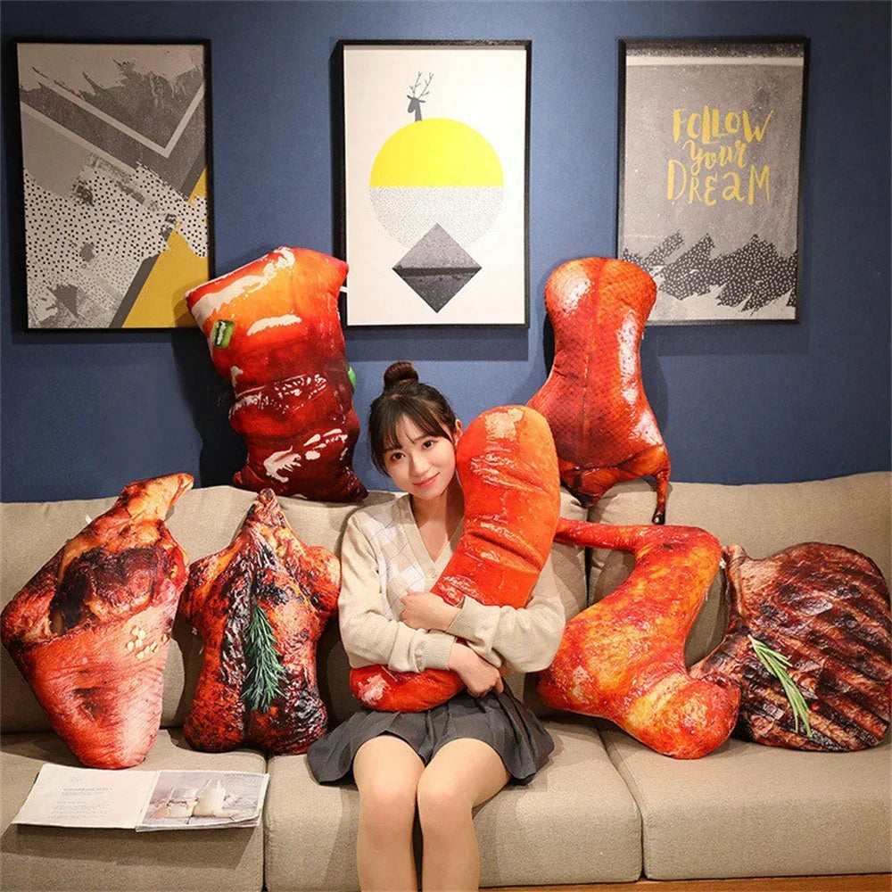 Simulated BBQ Soft Toy - GrillMaster Cushion