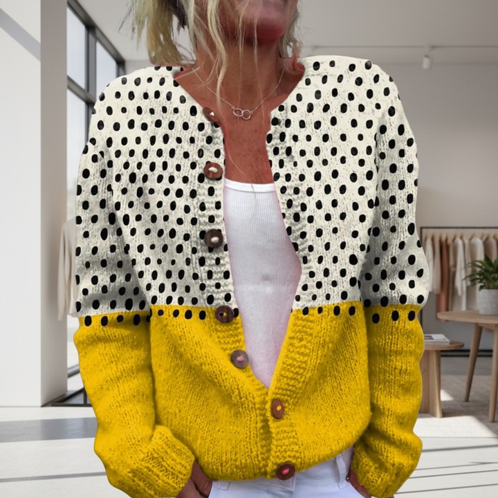 Arleane Comfortable Knitted Cardigan - Elena Harper