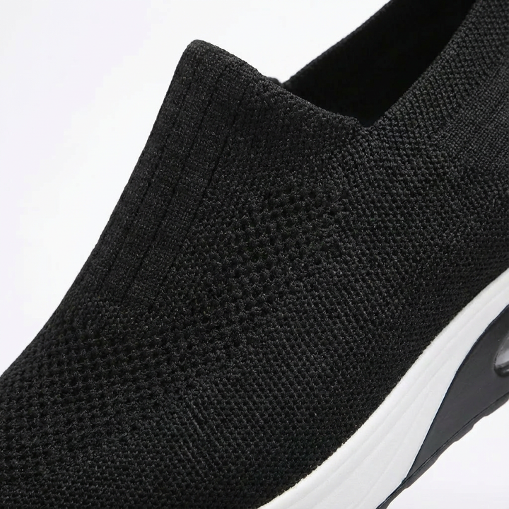 Sofia | Women's Slip-On Trainers with Breathable Fabric and Elastic Ankle | Comfort