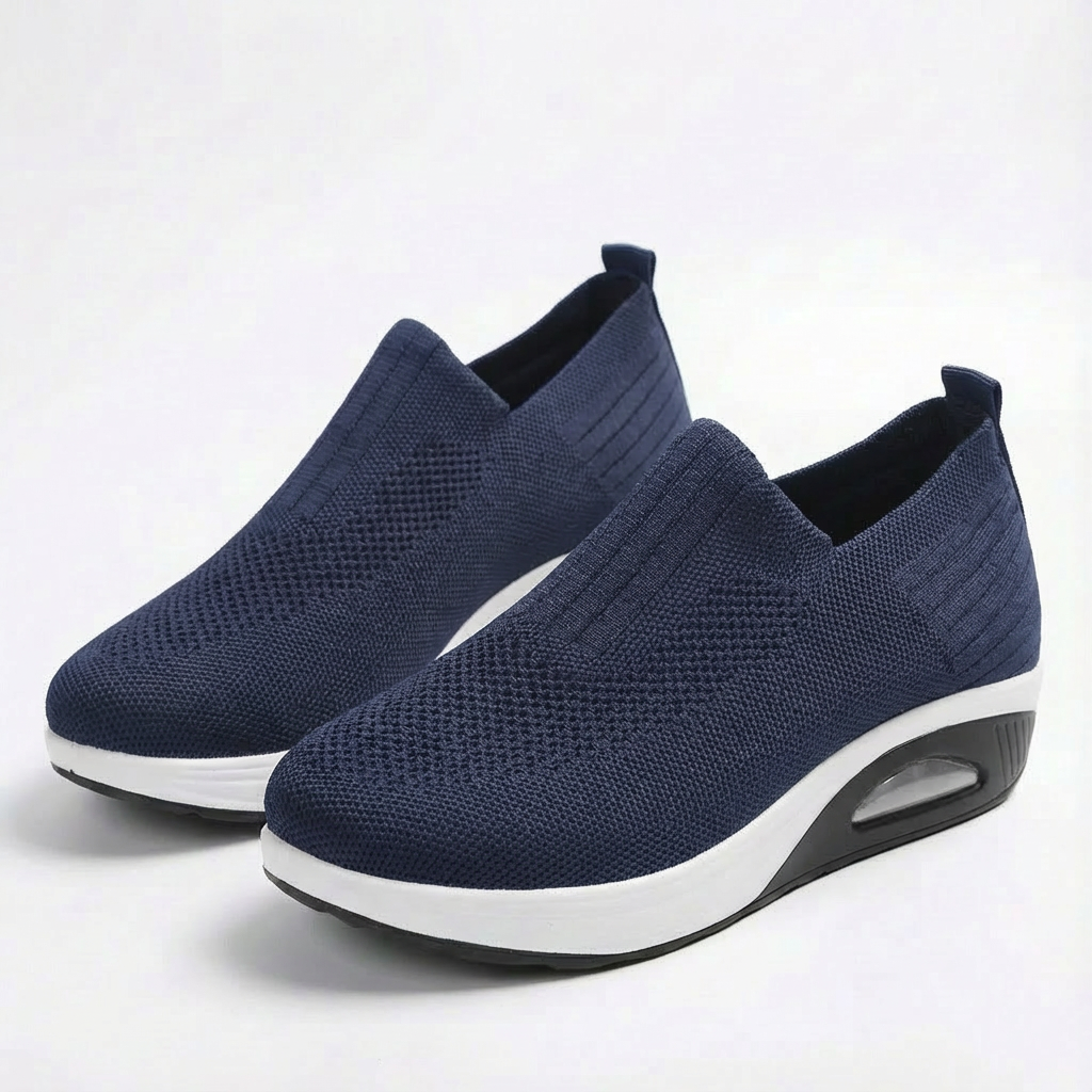 Sofia | Women's Slip-On Trainers with Breathable Fabric and Elastic Ankle | Comfort
