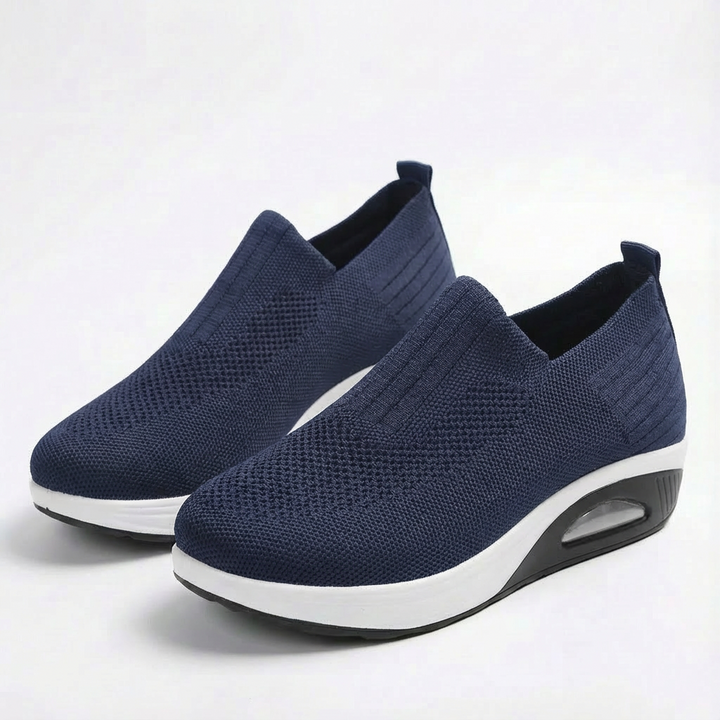 Sofia | Women's Slip-On Trainers with Breathable Fabric and Elastic Ankle | Comfort