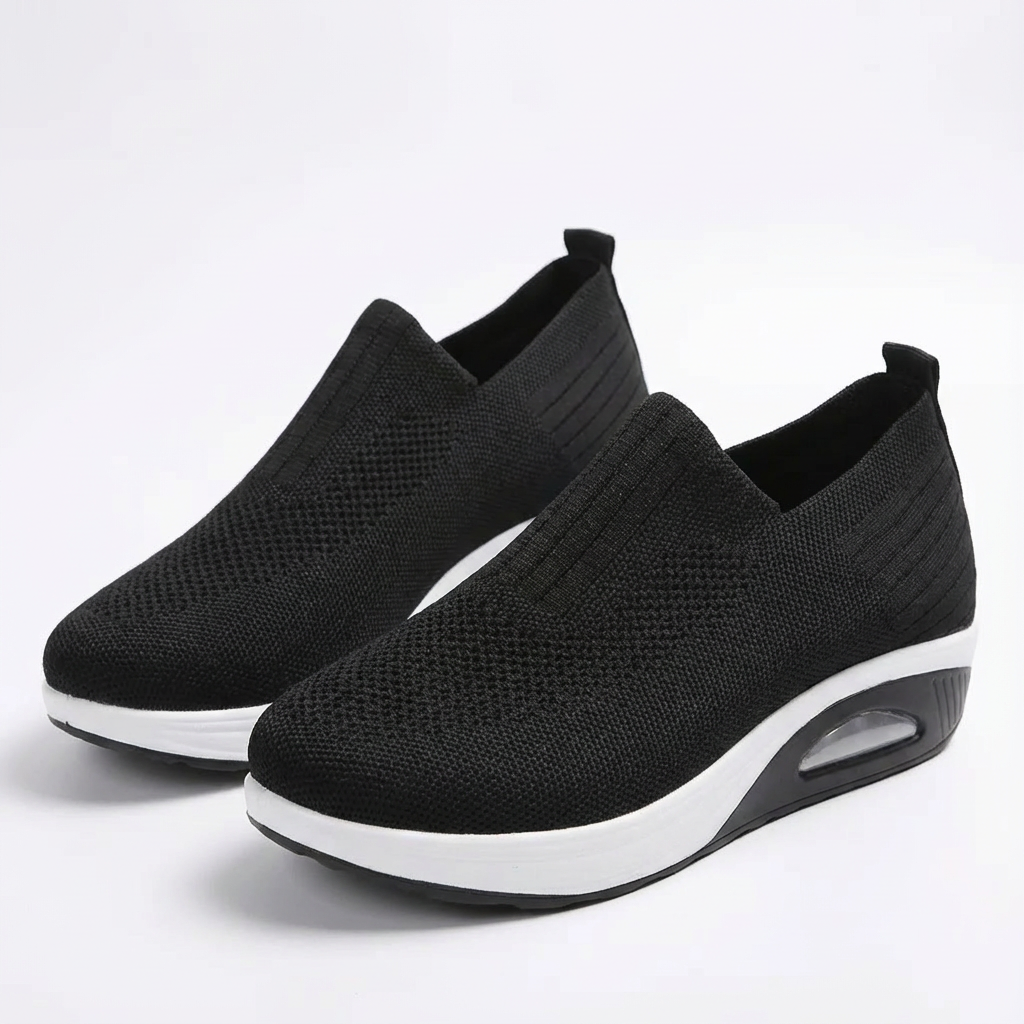 Sofia | Women's Slip-On Trainers with Breathable Fabric and Elastic Ankle | Comfort