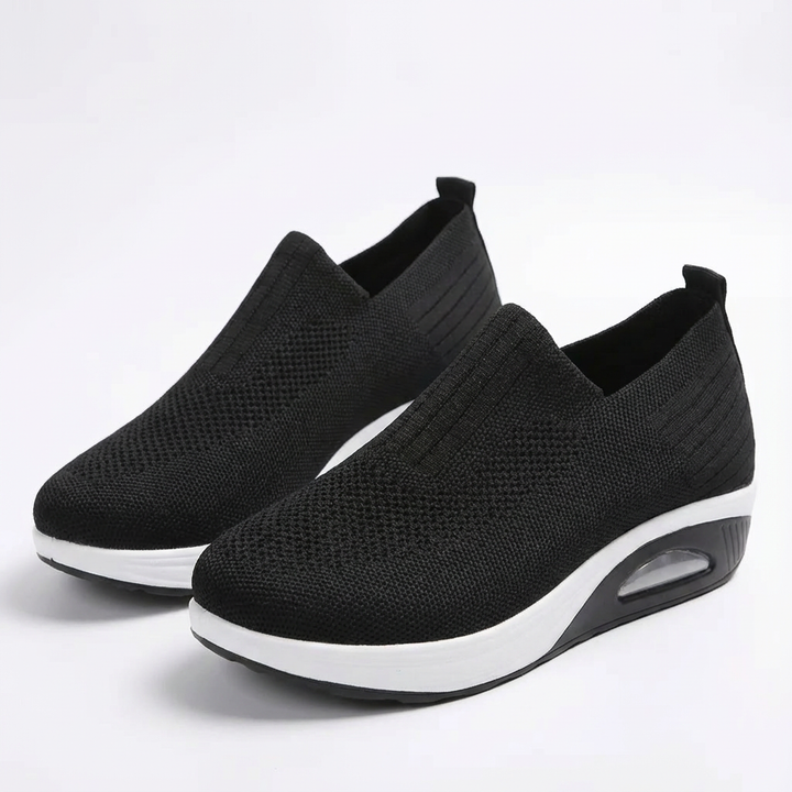 Sofia | Women's Slip-On Trainers with Breathable Fabric and Elastic Ankle | Comfort