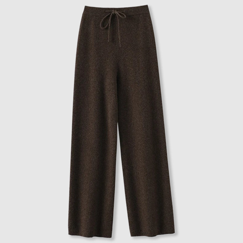 Amoretti Cashmere Wide-Leg Pants