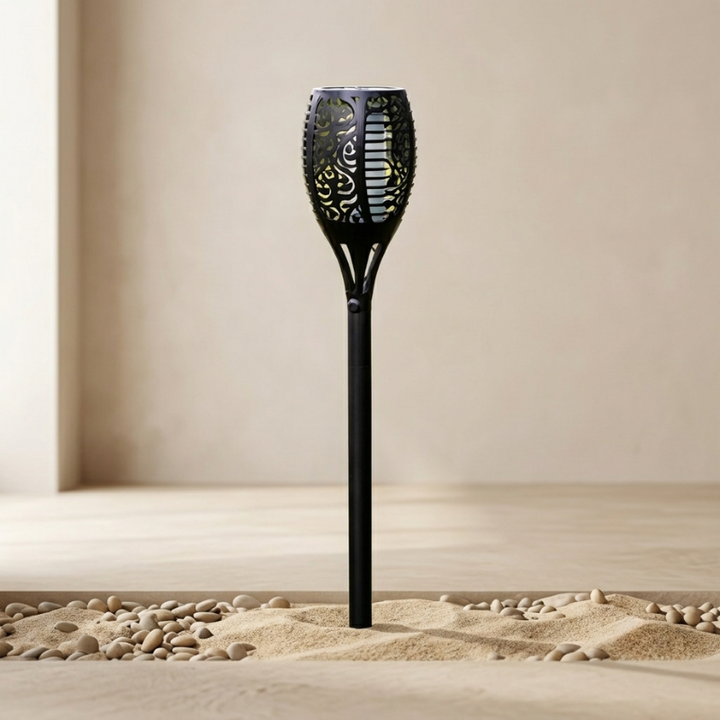 Solar Torch Lamp Garden with Flame Effect LED Waterproof IP67