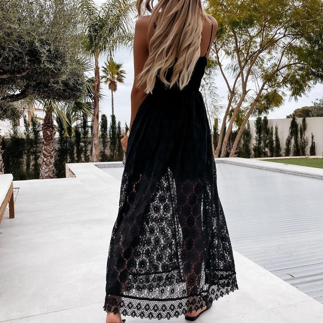 Summer Playsuit for Women with Lace - Sara