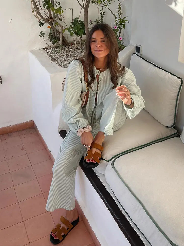 Summer Set for Women - Shirt and Pants - Bo